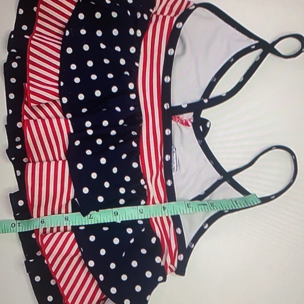Ruffle bikini girls top